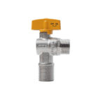 Válvula Esfera Angular 90° Gás M X M 1/2 X 1/2 Rosca Longa Brv