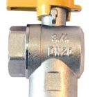 Válvula Esfera Angular Gás Fêmea/fêmea 1/2 Pol Emmeti