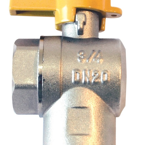 Válvula Esfera Angular Gás Fêmea/fêmea 1/2 Pol Emmeti