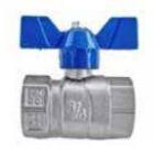 Válvula Esfera F/f Borb Em Alum Azul 3/4 Pol Perfecta Emmeti