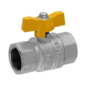 Foto de Válvula Esfera Fêmea X Fêmea 1/2 Gás Passagem Plena Borboleta