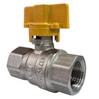 Válvula Esfera Fêmea X Fêmea 1 Gás Passagem Plena Borboleta I