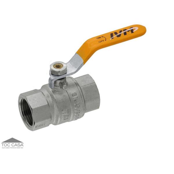 Válvula Esfera Fxf Passagem Plena Gás Alavanca 1/2”