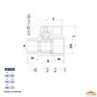 Válvula Esfera Mini Cromada Macho X Fêmea 1/8 Ivm Italy