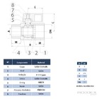 Válvula Esfera Mini Cromada Macho X Fêmea 1/8 Ivm Italy