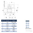Válvula Esfera Mini Cromada Macho X Fêmea 3/8 Ivm Italy