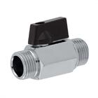 Válvula Esfera Mini Cromada Macho X Macho 3/8 Ivm Italy