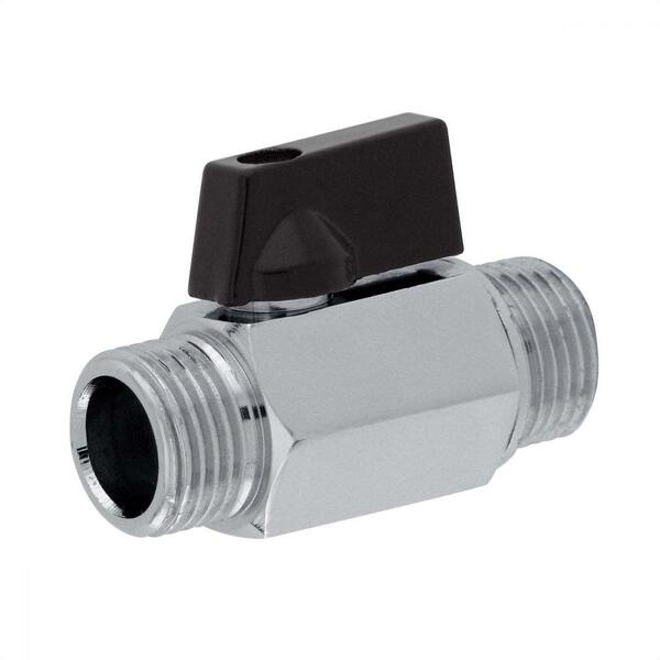 Válvula Esfera Mini Cromada Macho X Macho 3/8 Ivm Italy