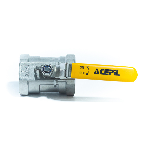 Válvula Esfera Monobloco Aço Inox 316 Rosca Npt Ø1.1/4