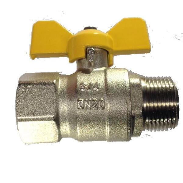 Válvula Esfera Para Gás Macho/fêmea Bo  3/4 Pol. Emmeti