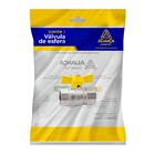 Valvula Esfera Para Gás Reto Ff Borboleta Amarelo 1/2 - Unida