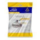 Valvula Esfera Para Gás Reto Ff Haste Longa Amarelo 1/2 - Uni