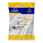 Valvula Esfera Para Gás Reto Mf Haste Longa Amarelo 1/2 - Uni