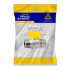 Valvula Esfera Para Gas Reto Mm Haste Curta Amarelo 1/2 - Uni