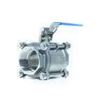 Válvula Esfera Tripartida Aço Inox 316 Rosca Npt Ø3
