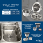 Válvula Higiênica Com Cesto Removivel 31/2 Inox Fluxhidro