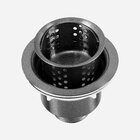 Válvula Inox Para Cozinha 4 1/2" Tampa E Cesto (grafite Fosca)