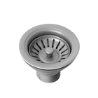 Válvula Inox Para Cuba Cozinha 4 1/2" Com Tampa (grafite Fosc