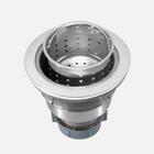 Válvula Inox Para Cuba Fazenda 4 1/2" Tampa E Cesto (escovada)