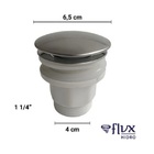 Valvula Invisivel 1.1/4 Corpo Plastico Tampa Inox Flux Hidro