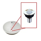 Válvula Lavatório Banheiro Ralo 7/8 Pia/cuba Quadrada Redonda