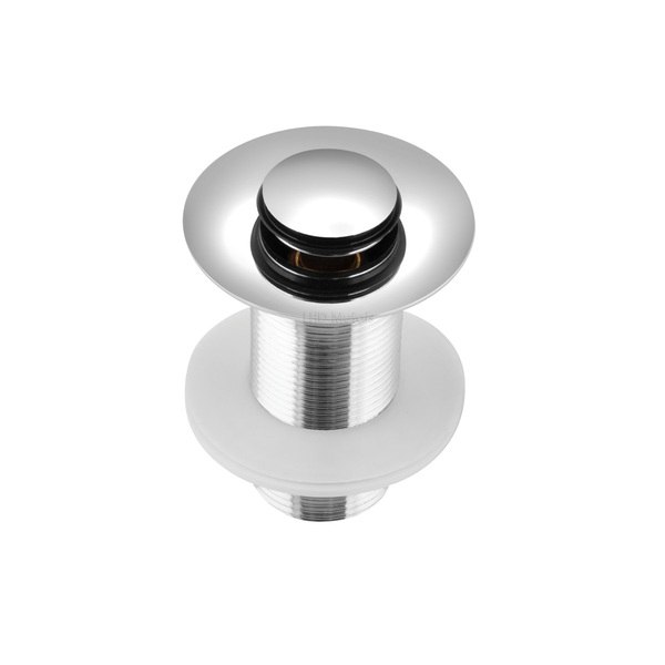 Válvula Lavatório Click Cromado 7/8 Cuba Pia Prateado