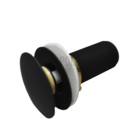 Válvula Lavatório Ralo Click Preto Fosco Metal Pia Banheiro