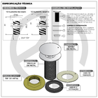 Válvula Lavatório Ralo Click Rose Gold Para Pia Banheiro