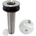 Valvula Longa 7/8 Aço Inox Ralo Pia Banheiro Cuba De Apoio So