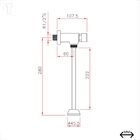 Valvula Mictorio Kimetais Parede Cromada 2570