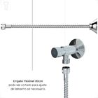 Valvula Mictorio Temporizada Parede Cromada  Blukit C/flexive