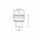 Válvula Oculta Para Banheiro 2.3/8x1
