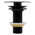 Válvula Para Banheiro Click Quadrada Preto Fosco Fani