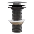 Válvula Para Banheiro Click Redonda Grafite Liso Fani