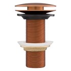 Válvula Para Banheiro Click Redonda Rose Gold Fani