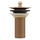 Válvula Para Banheiro Com Tampa Champanhe Fani