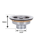 Válvula Para Cozinha Aço Inox 1.1/2" Grande CWBR08 Equation