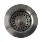 Válvula Para Cuba/pia De Cozinha Aço Inox Escovado 3-1/2"