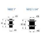 Válvula Para Lavatório C/click 1" 1602cr Fani