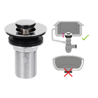 Válvula Para Pia de Banheiro Cromada Clic 7/8" Ajustável CWBR01 Equation