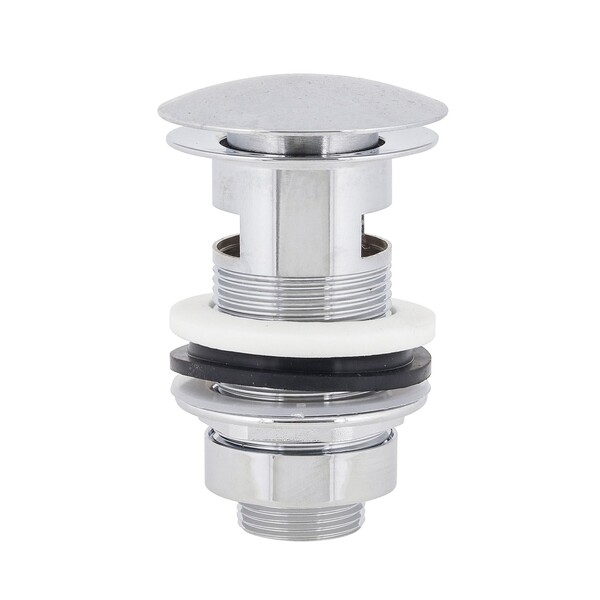 Válvula Para Pia de Banheiro Cromada Clic com Adaptador 7/8" Ajustável D1141 Equation