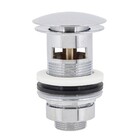 Válvula Para Pia de Banheiro Cromada Clic com Adaptador 7/8" Ajustável D1141 Equation