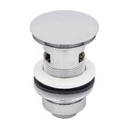 Válvula Para Pia de Banheiro Cromada Clic com Adaptador 7/8" Ajustável D1141 Equation