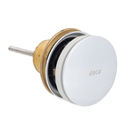 Válvula para Pia de Banheiro Click Metal Curta Deca