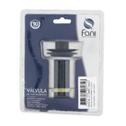 Válvula para Pia de Banheiro Click Metal Longa Preta Brilhante Fani