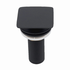 Válvula para Pia de Banheiro Click Metal Longa Preto Fosco Fani