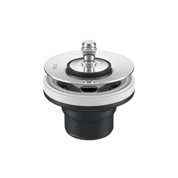 Válvula para Pia de Banheiro Metal e Plástico Curta 1" Deca