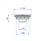 Válvula para Pia de Cozinha 4.1/2" Black Matte 1622.BL.MT Deca