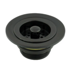 Válvula Para Pia De Cozinha Abs 3.1/2 " Preto Completa 150 Un