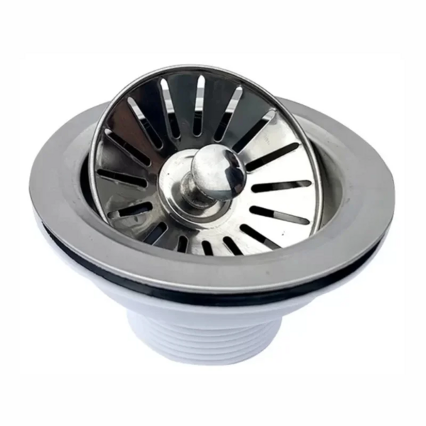 Válvula Para Pia De Cozinha Inox 3.1/2" Del Metais